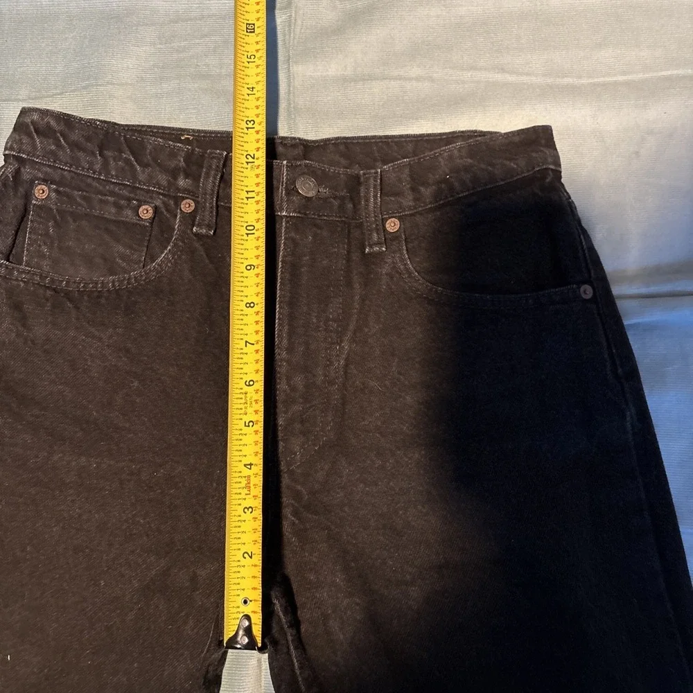 Levis 512 Slim Fit Straight Leg Jeans Mens 32x34 Black Denim Pants 50516-0260